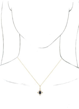 14K White Gold Natural Emerald & 1/3 CTW Natural Diamond Pendant