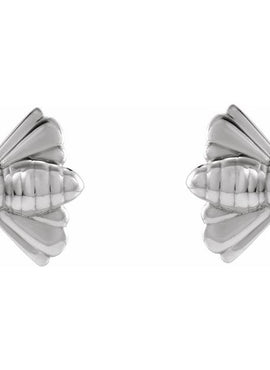 14K Yellow Gold Bee Single Earring