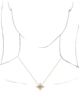 14K White Gold Natural Ethiopian Opal & .08 CTW Natural Diamond Pendant