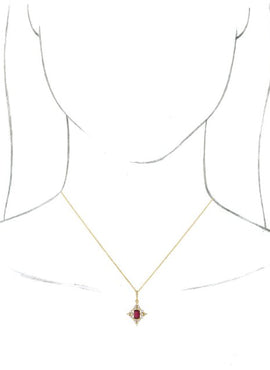 14K White Gold Natural Emerald & 1/3 CTW Natural Diamond Pendant