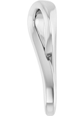 14K Rose Gold 10.82x5.01 mm Survivor Ribbon Slide Pendant
