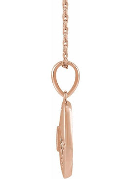 14K Yellow Gold .07 CTW Natural Diamond Celestial 16-18