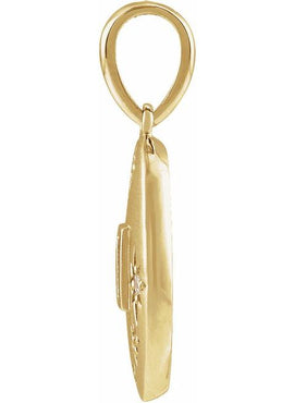14K Yellow Gold .07 CTW Natural Diamond Celestial 16-18