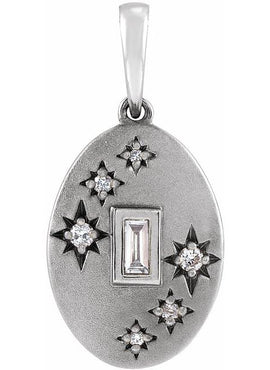 14K Yellow Gold .07 CTW Natural Diamond Celestial 16-18