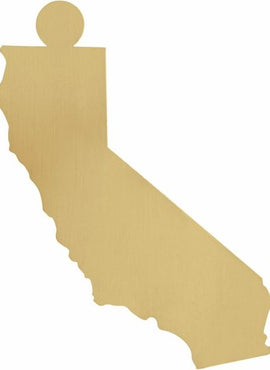 14K Yellow Gold 20 Gauge California Stamping with External Undrilled Eyelet