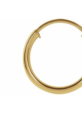 Sterling Silver Flexible Endless Tube 20 mm Hoop Earring