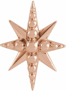 Sterling Silver Beaded Star Pendant