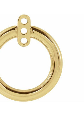 Sterling Silver Circle Earring Jackets