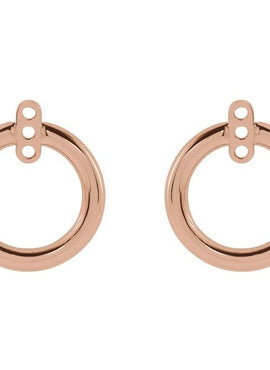 Sterling Silver Circle Earring Jackets