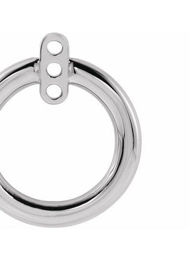 Sterling Silver Circle Earring Jackets
