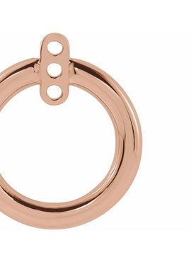Sterling Silver Circle Earring Jackets