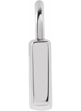 14K Yellow Gold Engravable Lock Pendant
