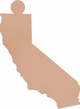 14K Yellow Gold 20 Gauge California Stamping with External Undrilled Eyelet