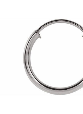 Sterling Silver Flexible Endless Tube 20 mm Hoop Earring