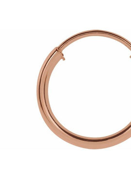 Sterling Silver Flexible Endless Tube 20 mm Hoop Earring