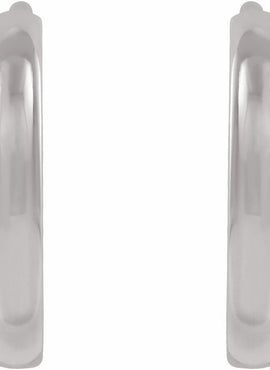 14K Yellow Gold Hinged 12.5 mm Hoop Earring