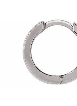 14K Yellow Gold Hinged 12.5 mm Hoop Earring