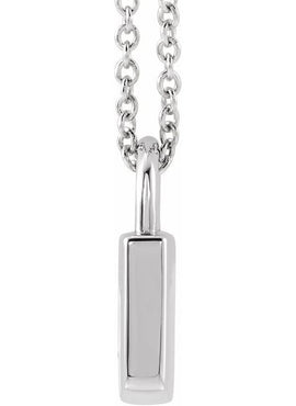 14K Yellow Gold Engravable Lock Pendant