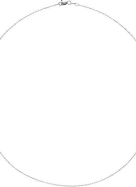 14K White Gold 1 mm Adjustable Diamond-Cut Cable 6 1/2-7 1/2
