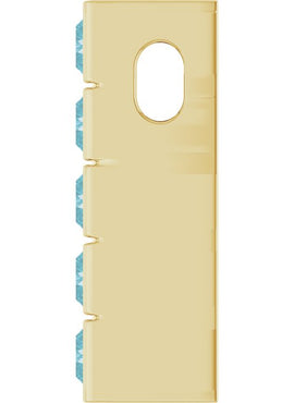 14K Rose Gold Natural Sky Blue Topaz Channel-Set Bar Pendant