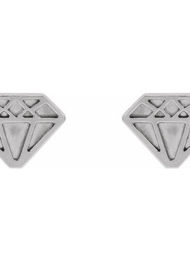 14K Yellow Gold Tiny Diamond Earrings