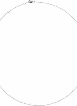 14K White Gold 1 mm Adjustable Diamond-Cut Cable 6 1/2-7 1/2