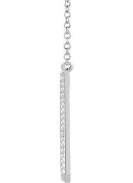 14K Rose Gold Engravable Beaded Bar 16