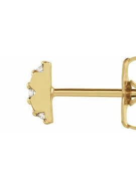 14K Yellow Gold .04 CTW Natural Diamond Earrings