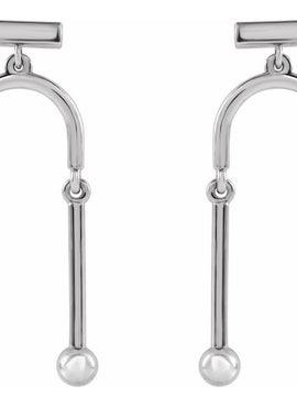 14K Rose Gold Mobile Earrings