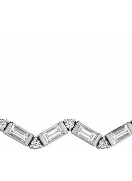 Sterling Silver 1/3 CTW Natural Diamond Bar 18