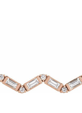 Sterling Silver 1/3 CTW Natural Diamond Bar 18
