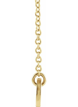 14K White Gold Engravable Bar 16