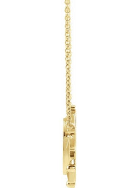 14K Rose Gold Geometric 16