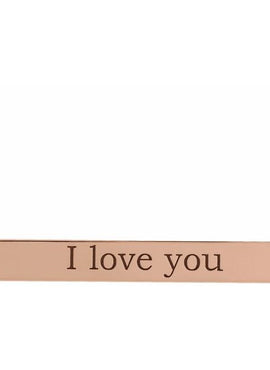 14K White Gold Engravable Bar 16