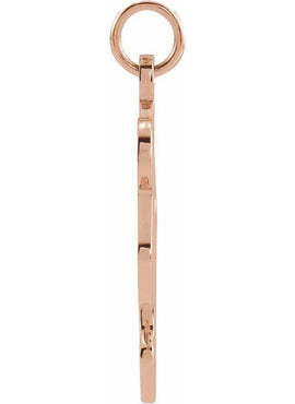 14K Yellow Gold Puzzle Piece Pendant