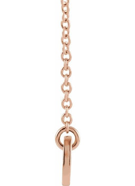 14K White Gold Engravable Bar 16