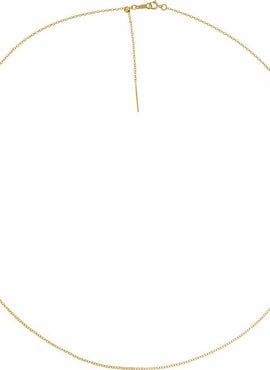 14K Yellow Gold 1.1 mm Adjustable Threader Cable Cable 6-8