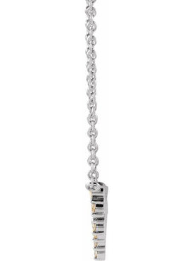14K Yellow Gold 1/6 CTW Natural Diamond Bar 18
