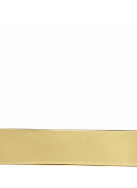 14K White Gold Engravable Bar 16
