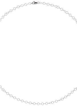 14K Yellow Gold Recycled Metal 3.5 mm Round Cable Chain by the Inch
