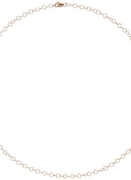 14K Yellow Gold Recycled Metal 3.5 mm Round Cable Chain by the Inch