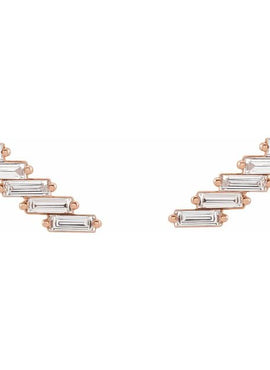 14K Yellow Gold 1/4 CTW Natural Diamonds Ear Climber