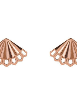 Platinum Fan Earrings