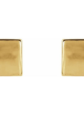 Platinum Cube Earrings