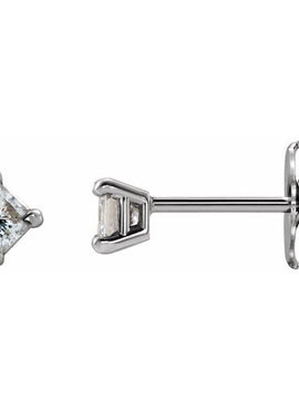 Platinum 1/3 CTW Natural Diamond Earrings