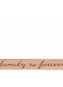14K White Gold Family is Forever Bar 16