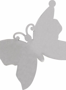 Sterlium Plus 12 Gauge Butterfly Stamping with External Undrilled Eyelet