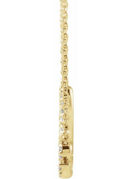 14K Yellow Gold 1/6 CTW Natural Diamond Love 18