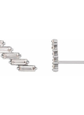 14K Yellow Gold 1/4 CTW Natural Diamonds Ear Climber