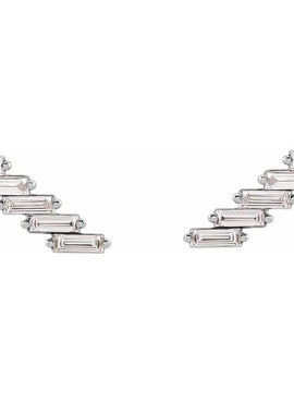 14K Yellow Gold 1/4 CTW Natural Diamonds Ear Climber